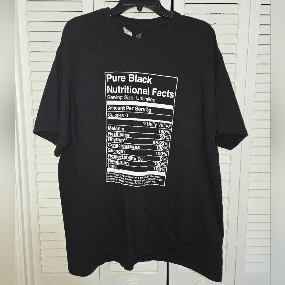 Pure Black Graphic Men's T-Shirt 2XL